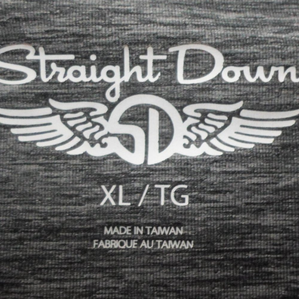 Straight Down Performance Golf Heather Gray Polo … - image 6